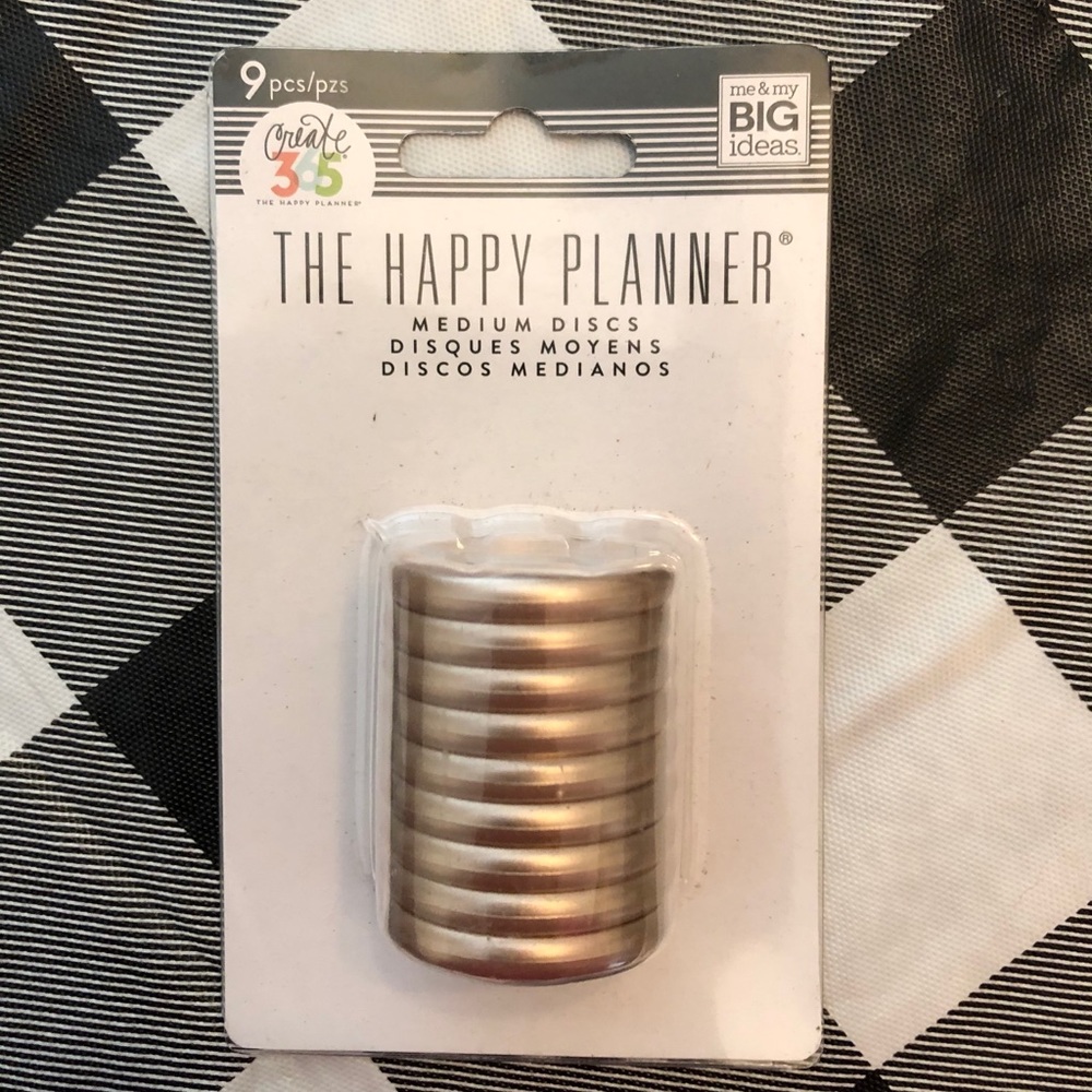 Happy planner rose gold rings